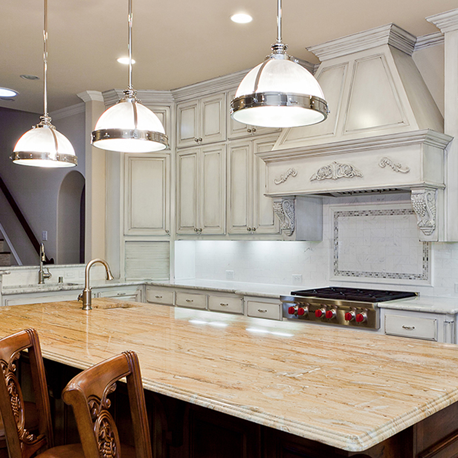 kitchen countertops and island